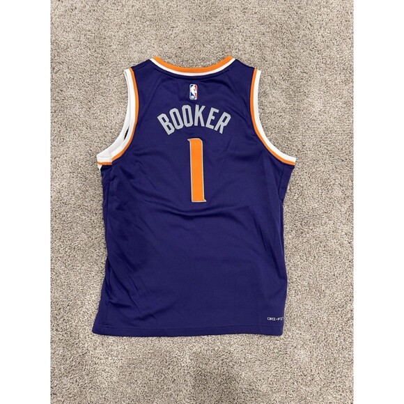 Devin Booker Phoenix Suns NBA Nike Jersey Purple Youth Large - Picture 4 of 4
